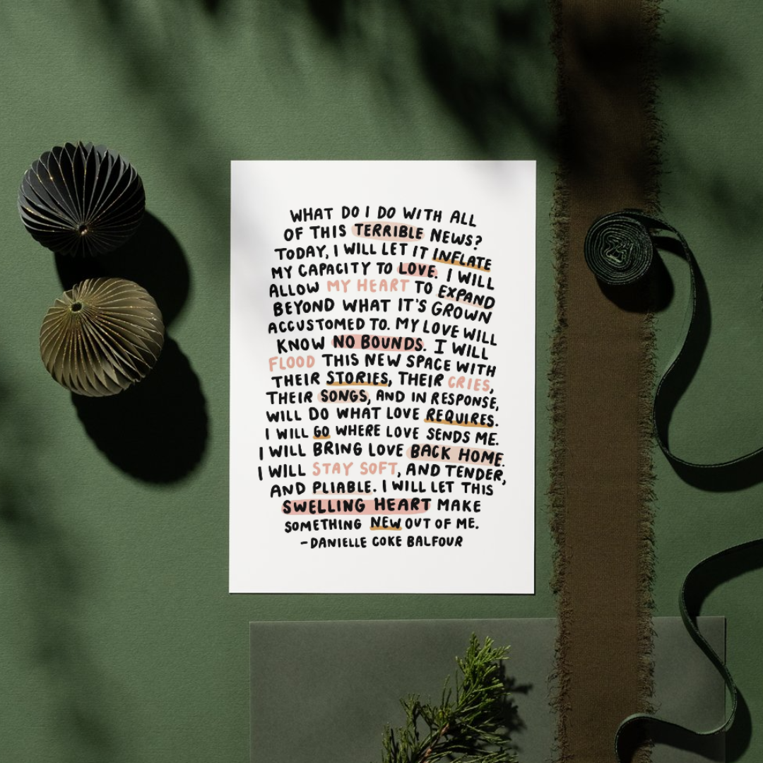 Oh Happy Dani - Wholesale Art Print - This Swelling Heart Mini Print3