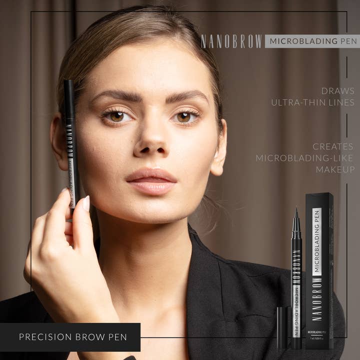 Everett Cosmetics - Wholesale Eyebrow Pencil/Filler - Nanobrow Microblading Pen Espresso - brow makeup pen3