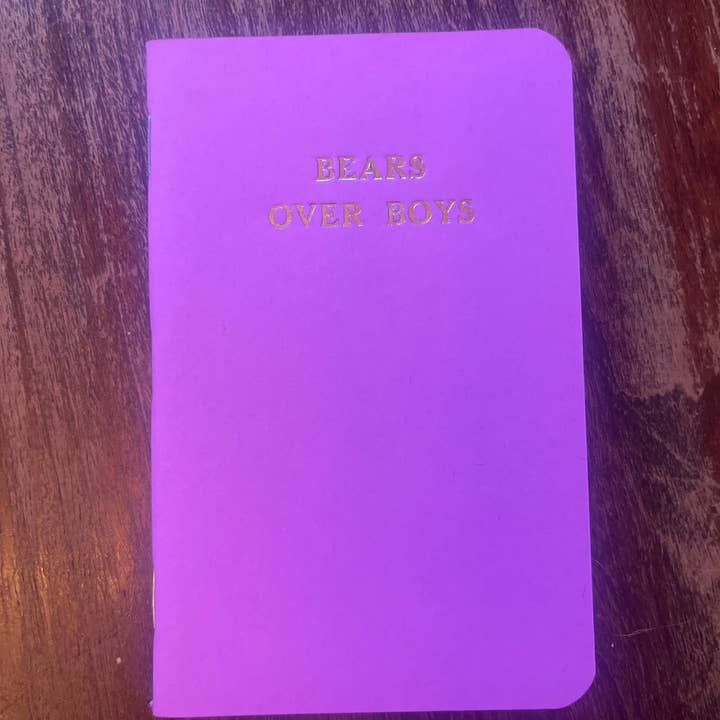 Carnets de poche "Ours avant les garçons" pour la vente par Scallywag Letterpress