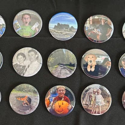 Custom Round Photo Magnet (Set of 9) and other Purchase Wholesale sublimation magnets. Free Returns & Net 60 Terms on Faire trending on Faire.