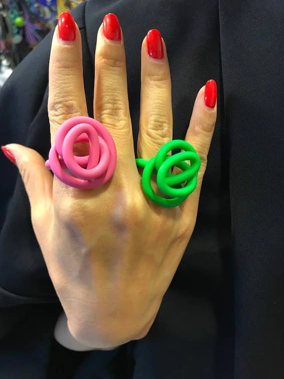 Bague Zig Mat colour Samuel Coraux pour la vente par Samuel Coraux