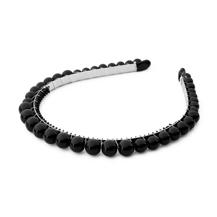 Bon bon parelmoerdiadeem Zwart voor wholesale door Halo Luxe