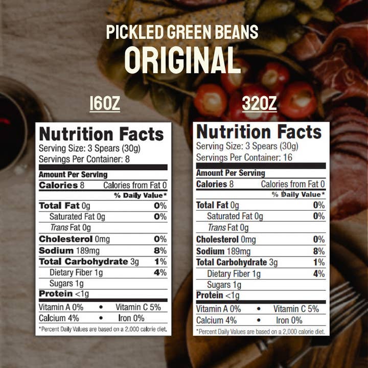 Foster's Pickled Products - Wholesale Pickled Vegetables - Foster's Pickled Green Beans - 16oz (6 pack)2