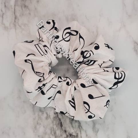 Nota musical scrunchies por atacado de Bartlingskreations