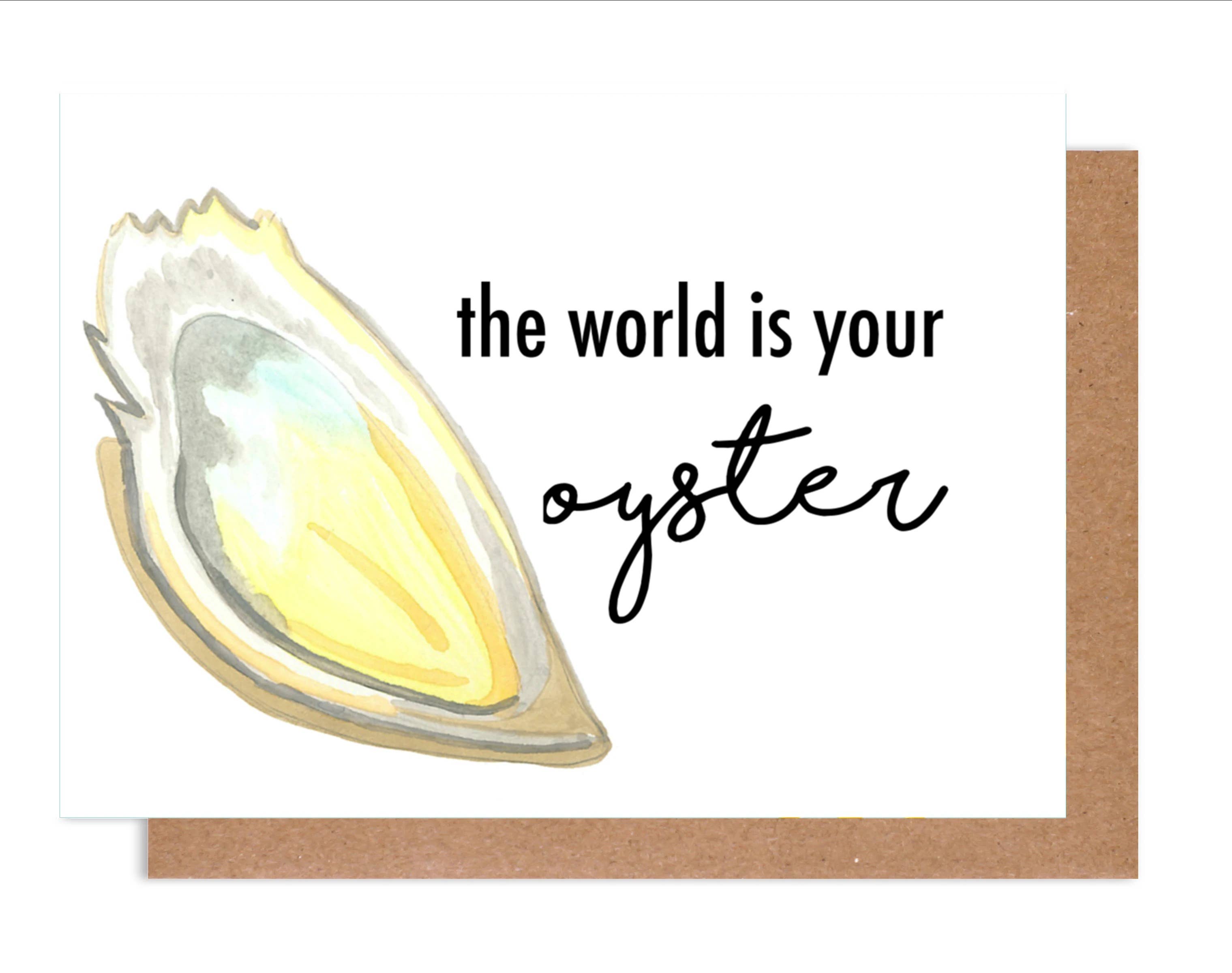Island Haus Co - Wholesale Encouragement Card - The World Is Your Oyster Card0