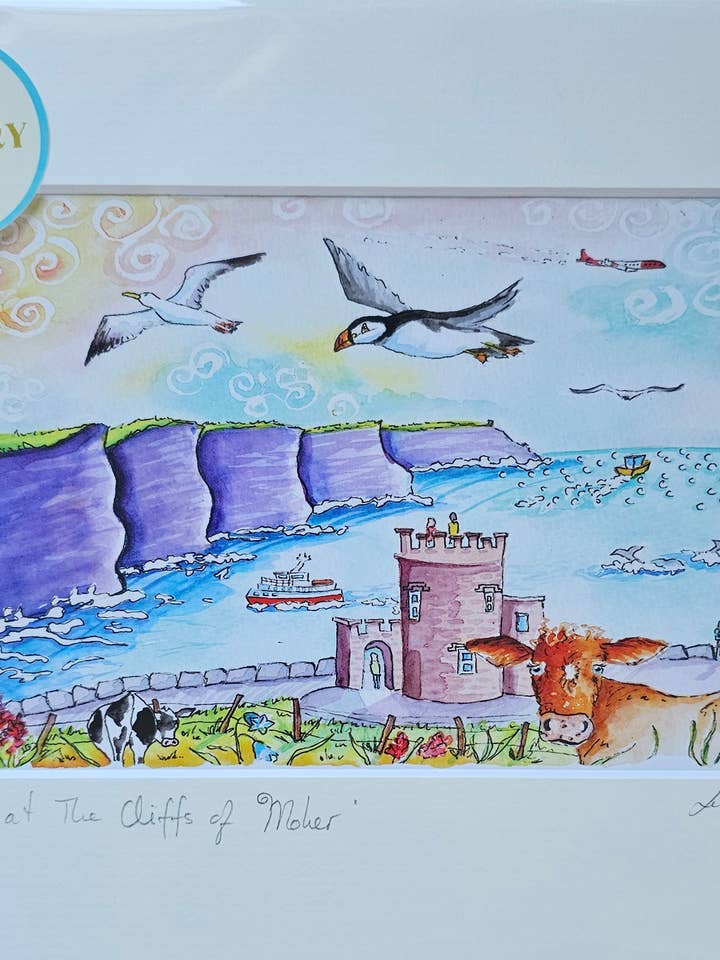 "en hektisk dag vid Cliffs of Moher" för wholesale av Lani Gregory - Art