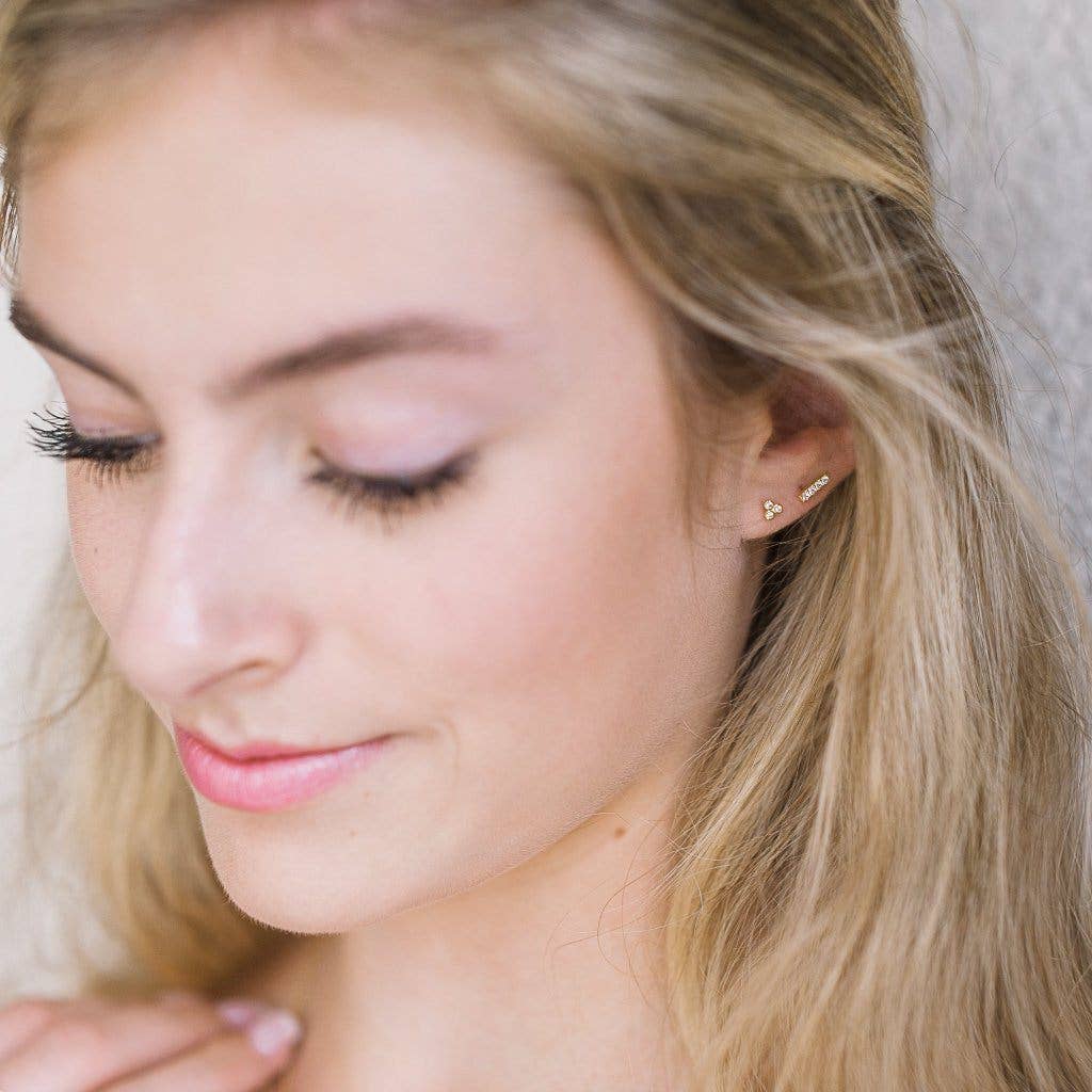 Honeycat Jewelry - Wholesale Dangle Earrings - Flat Drop Crystal Bar Earrings11