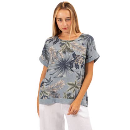 VeraMay - Wholesale Shirt - Women's - 6352 Denim Vera May Italian Cotton Top