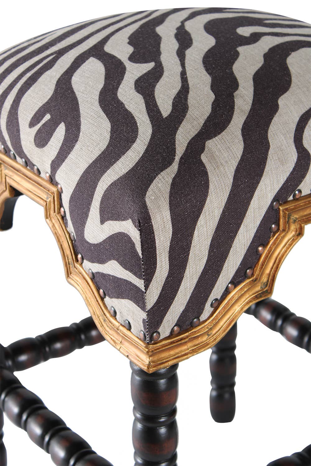 Peninsula Home Collection - Wholesale Stool - Counterstool San Marco, Espresso-Zebra1