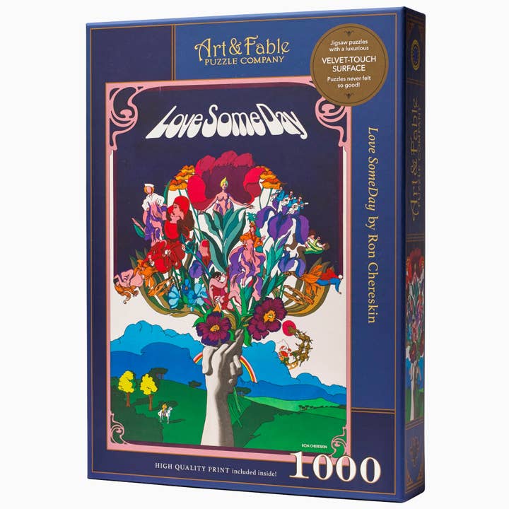 Love Someday; puzzle Velvet-Touch da 1000 pezzi per la vendita all'ingrosso da parte di Art & Fable Puzzle Company, LLC