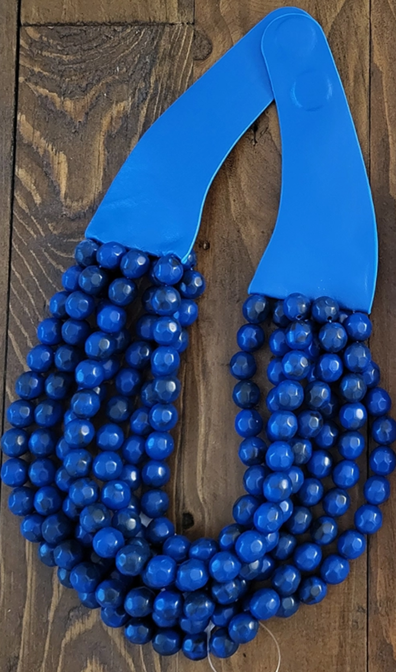 anbfashion - Wholesale Beaded/Pearl Necklace - NEW CHUNKY BEADED LAYERED NECKLACE JKN-14011