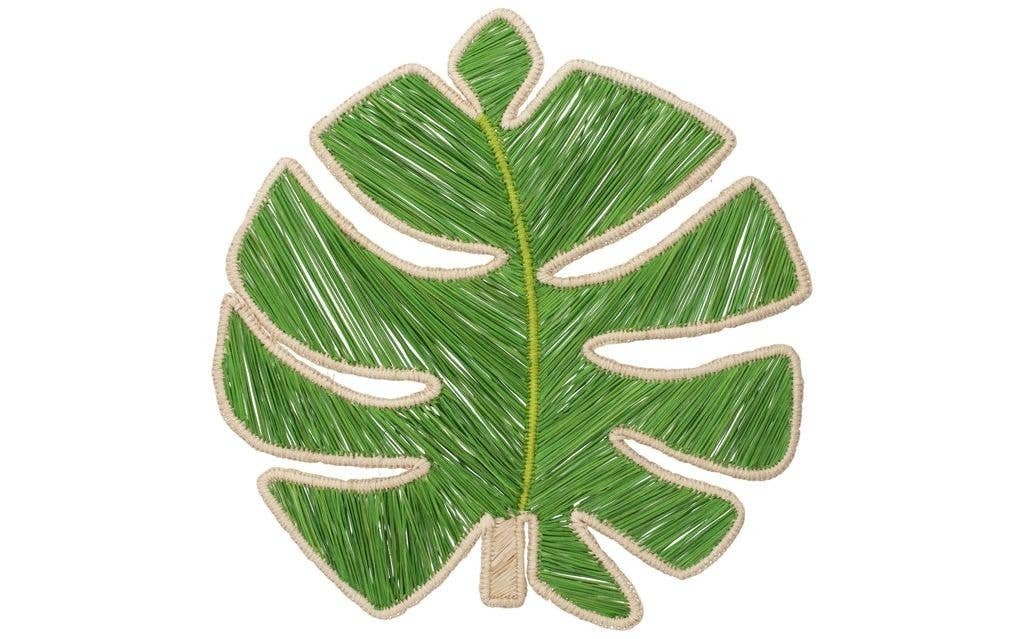 Macondo Forever - Wholesale Placemat - Monstera Leaf Handwoven Iraca Placemat4