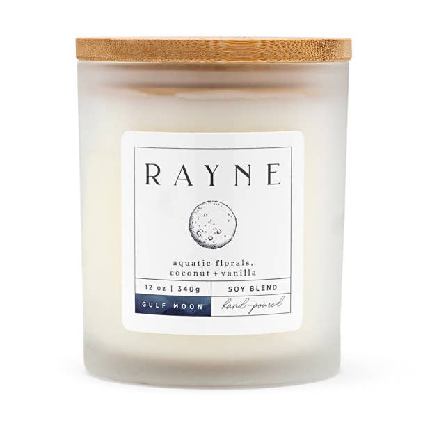GULF MOON Coconut Soy Blend Candle, 12 oz. for wholesale by Rayne, Pure Coastal