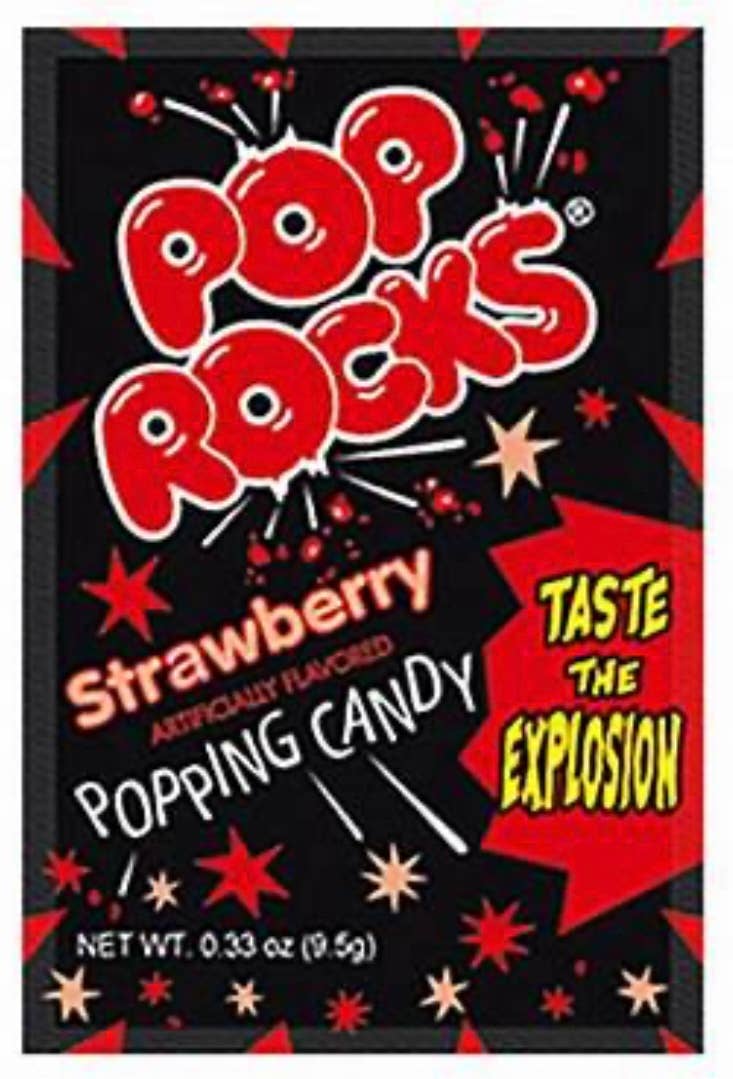O'Shea's Candies Sweet Shop - Wholesale Hard Candy - Nostalgic Pop Rocks “Strawberry🍓” Flavor 24ct Dsp Box3