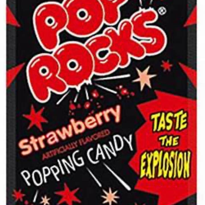 O'Shea's Candies Sweet Shop - Wholesale Hard Candy - Nostalgic Pop Rocks “Strawberry🍓” Flavor 24ct Dsp Box3