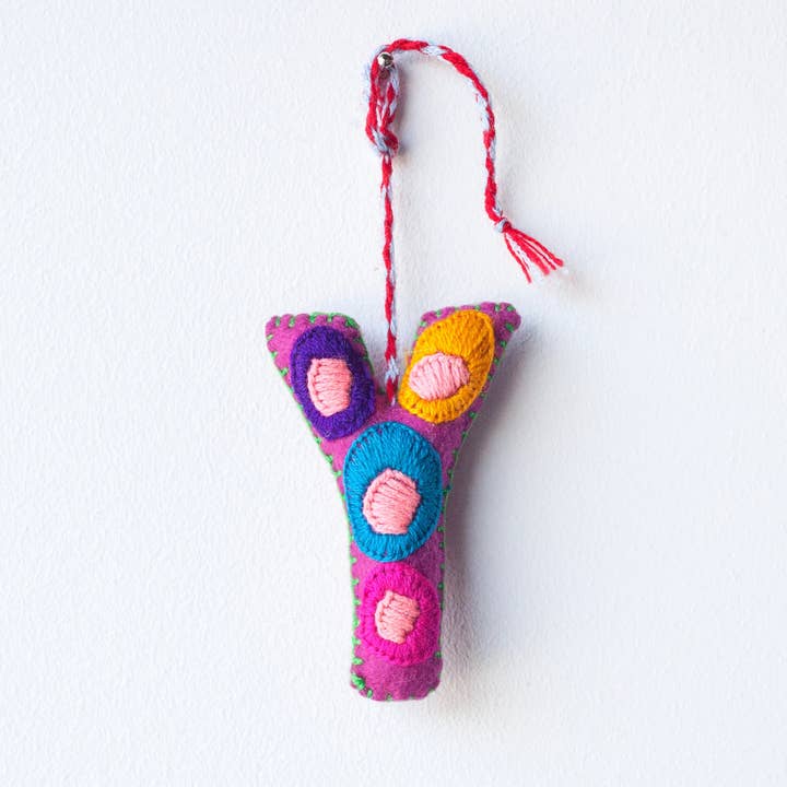 Jitana - Wholesale Ornament - Embroidered Felt Letter25