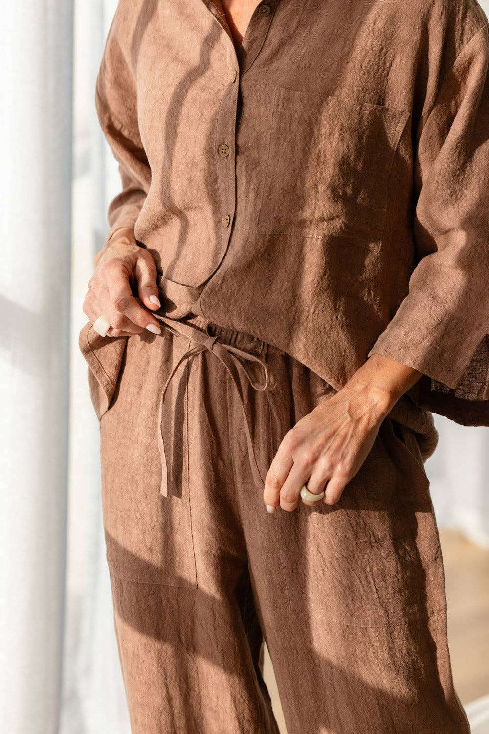 Fundamental Linen Shirt - Clay for wholesale on Faire3