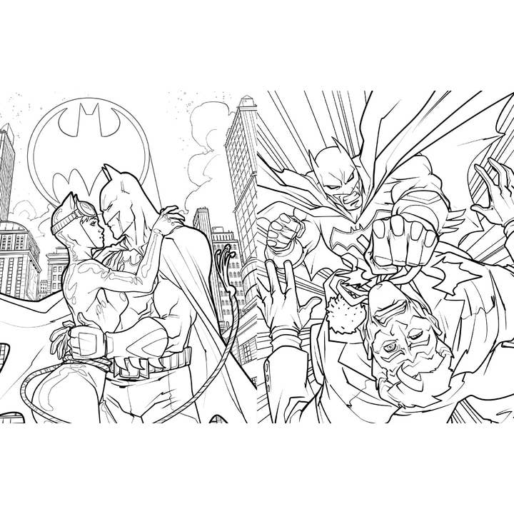 Insight Editions - Wholesale Coloring Book - Kids & Baby - Batman: The Official Coloring Book
