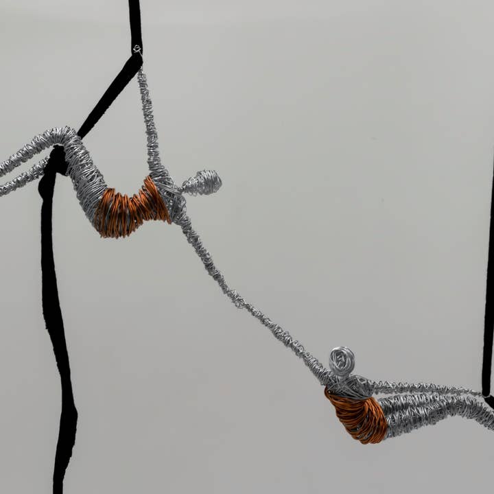 Haritopoulou - Wholesale Sculpture - Aerial Yoga Women Figure Wire Sculptures3