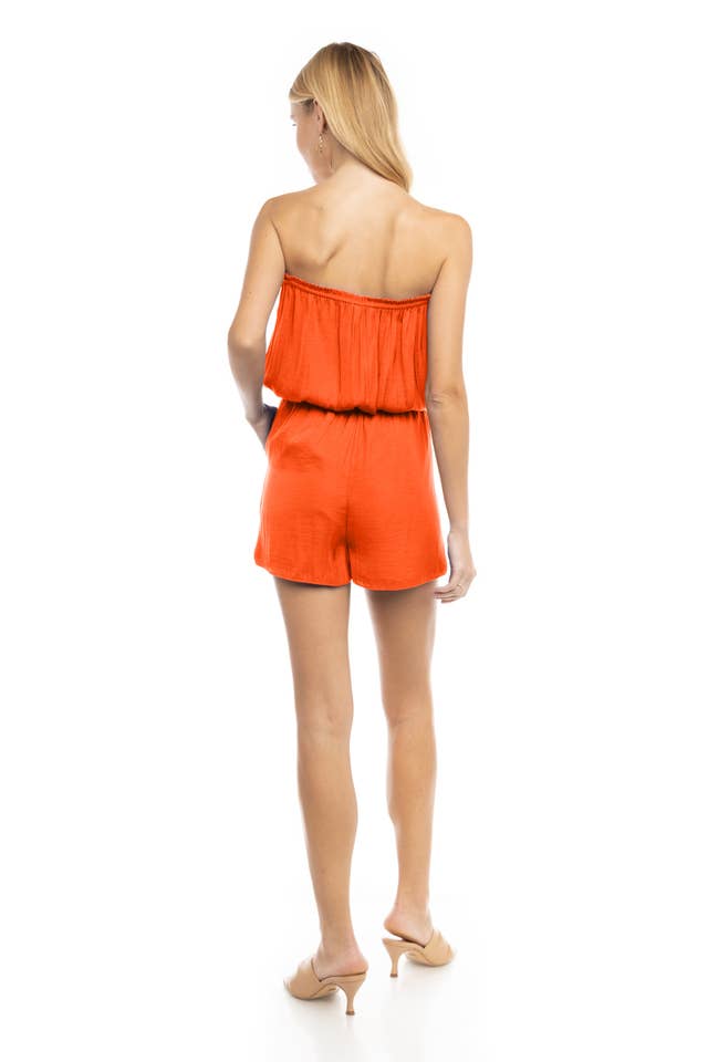 Naked Zebra - Wholesale Romper - Women's - Tube Romper Fitted Waist