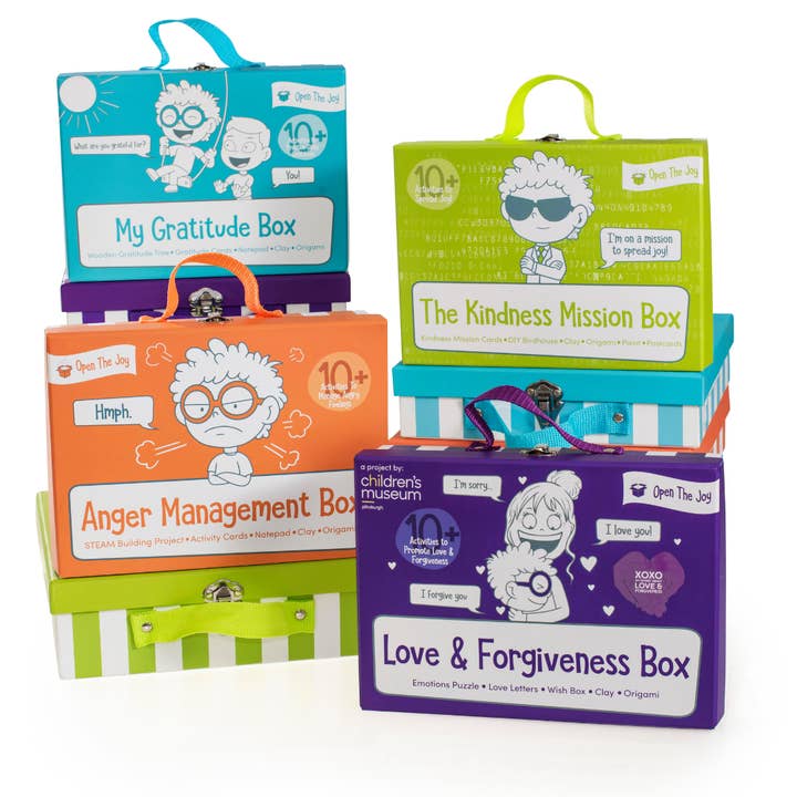 16 Pack Mixed EQ Activity Boxes for wholesale by Open The Joy