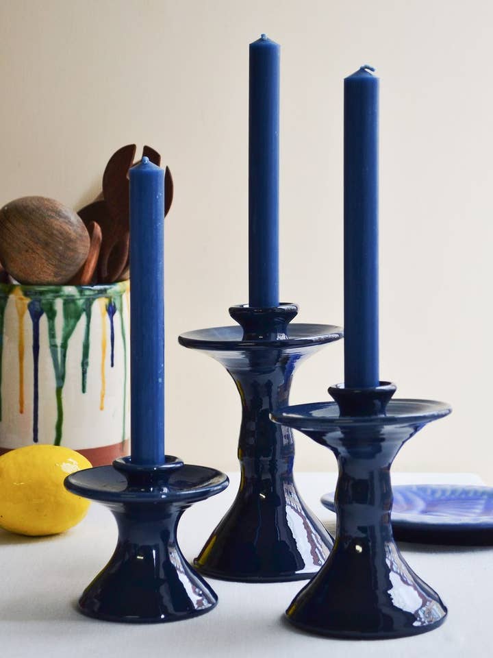 Traditional candle holder. for wholesale by Cerámica Roca Caus