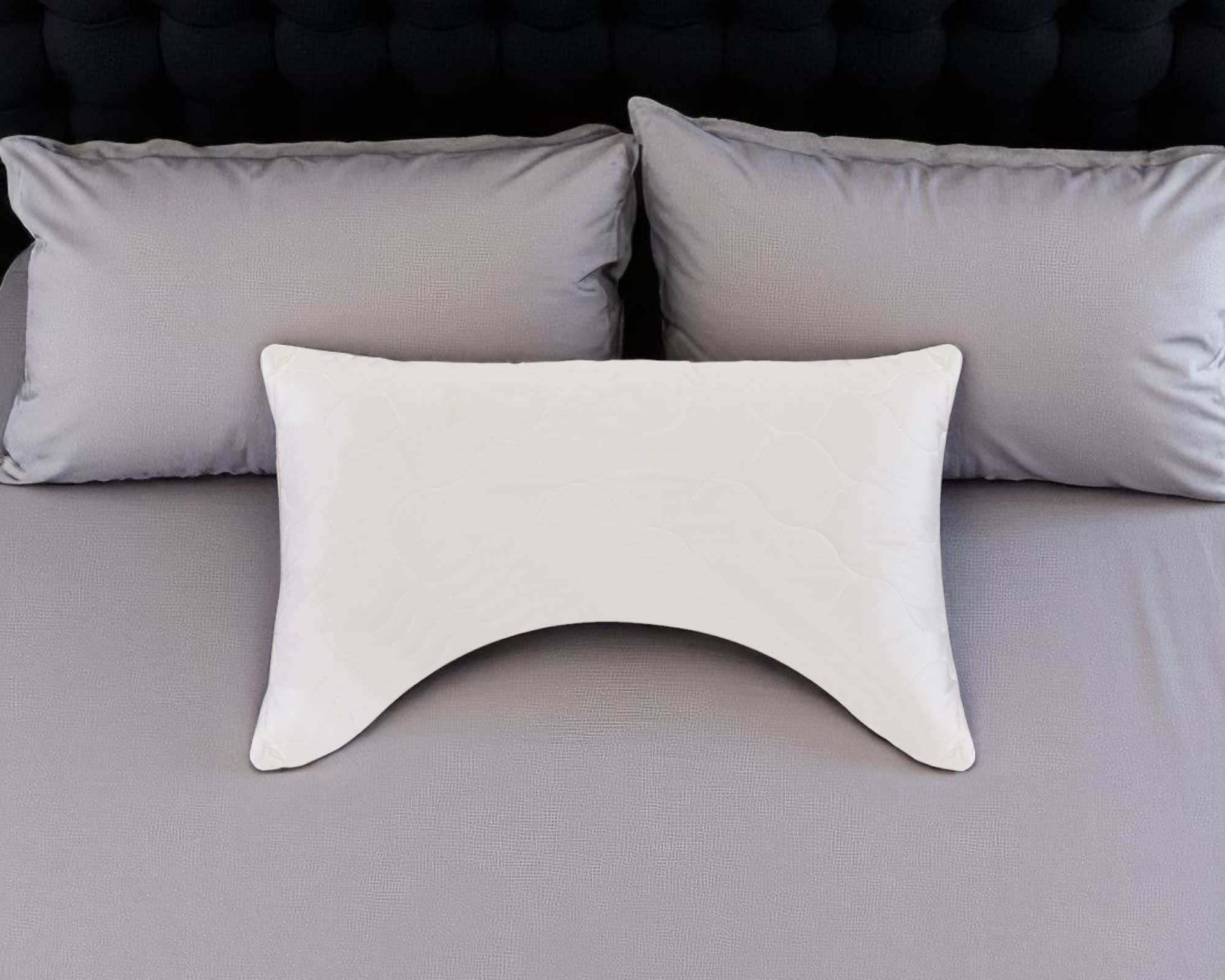 HomeRoots - Wholesale Bedding Pillow - Cotton Latex Foam And Wool Hypoallergenic Ergonomic Queen Size Bed Pillow1