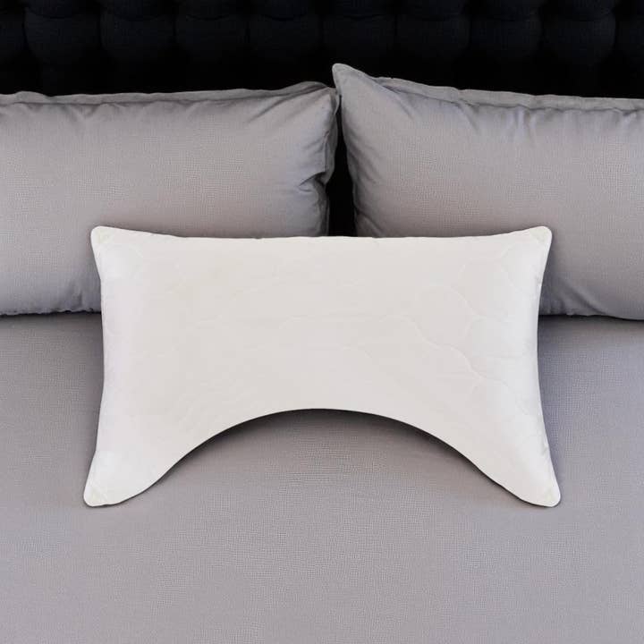 HomeRoots - Wholesale Bedding Pillow - Cotton Latex Foam And Wool Hypoallergenic Ergonomic Queen Size Bed Pillow1