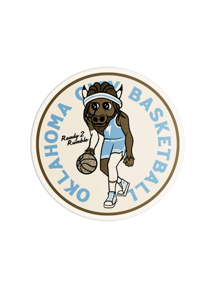 Ready 2 Rumble Sticker - Oklahoma City Thunder for wholesale by Shop Good
