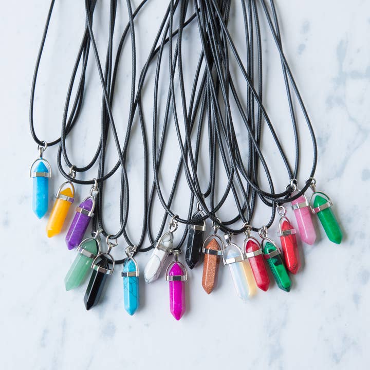 Krystal halskæder- 25 pack for engroshandel hos Lucky Nebula