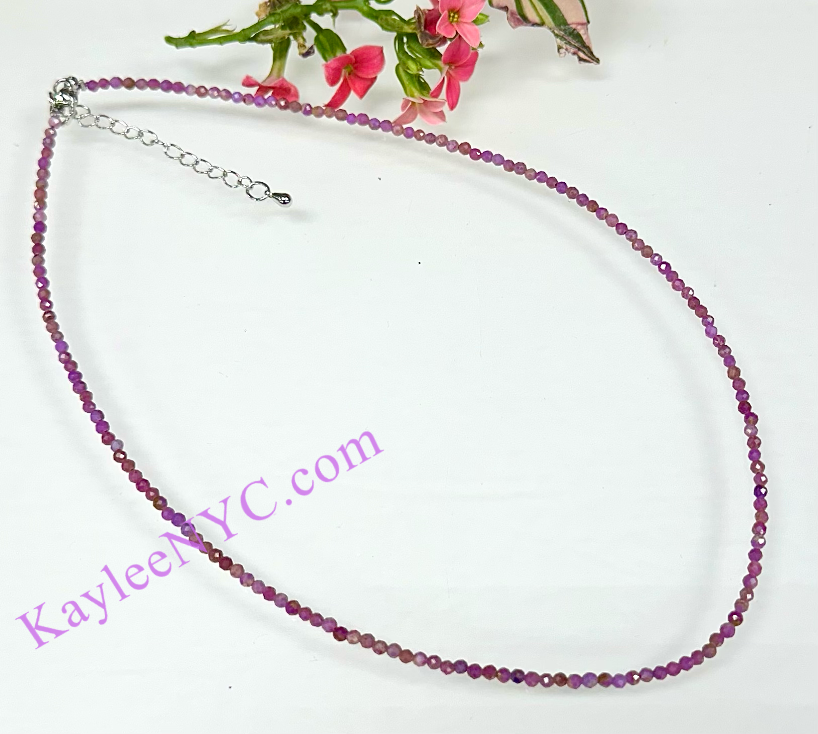 KayleeNYC - Wholesale Beaded/Pearl Necklace - 2mm Natural Phosphosiderite Necklaces Crystals Healing2