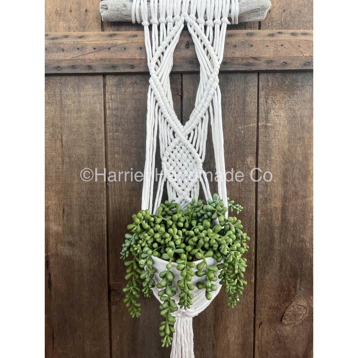 30+ Colors Long Macrame Potted Plant Hanger Wall Hanging for wholesale by Harriet Handmade Co.