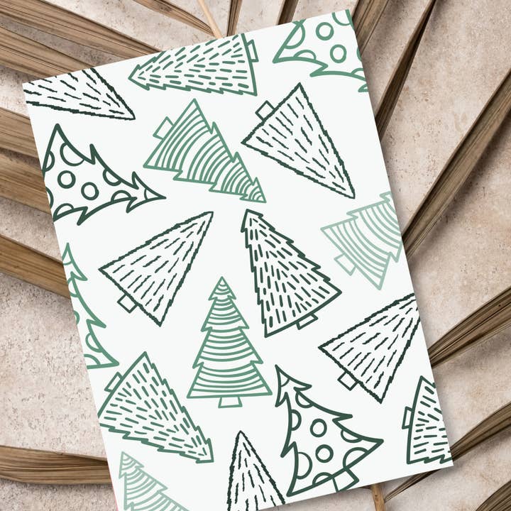 Weihnachtsbäume | Weihnachtskarte für den Großhandel von JoeyPrints