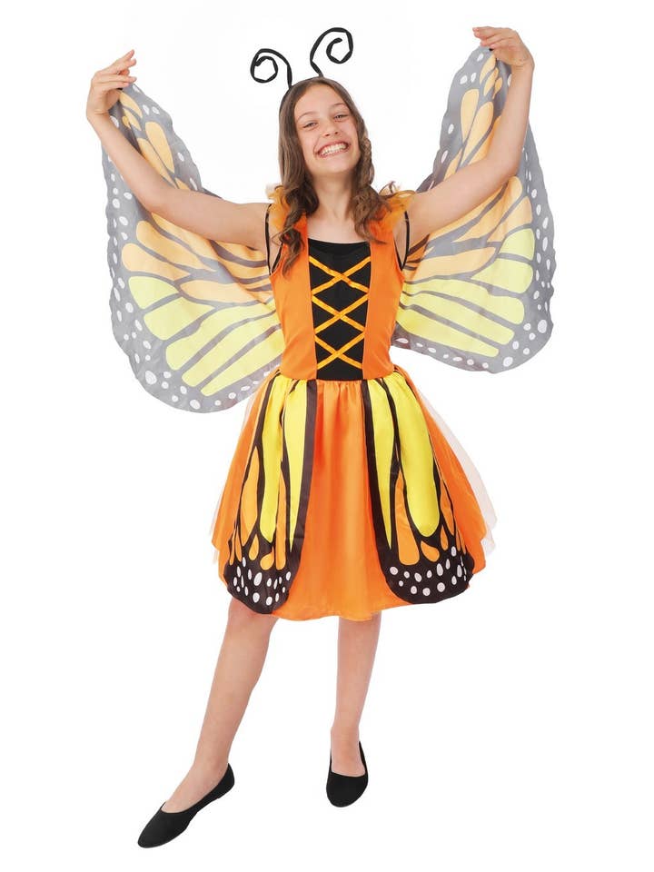 Vlinderkostuum - oranje - kind - 3/4 jaar voor wholesale door P'tit Clown