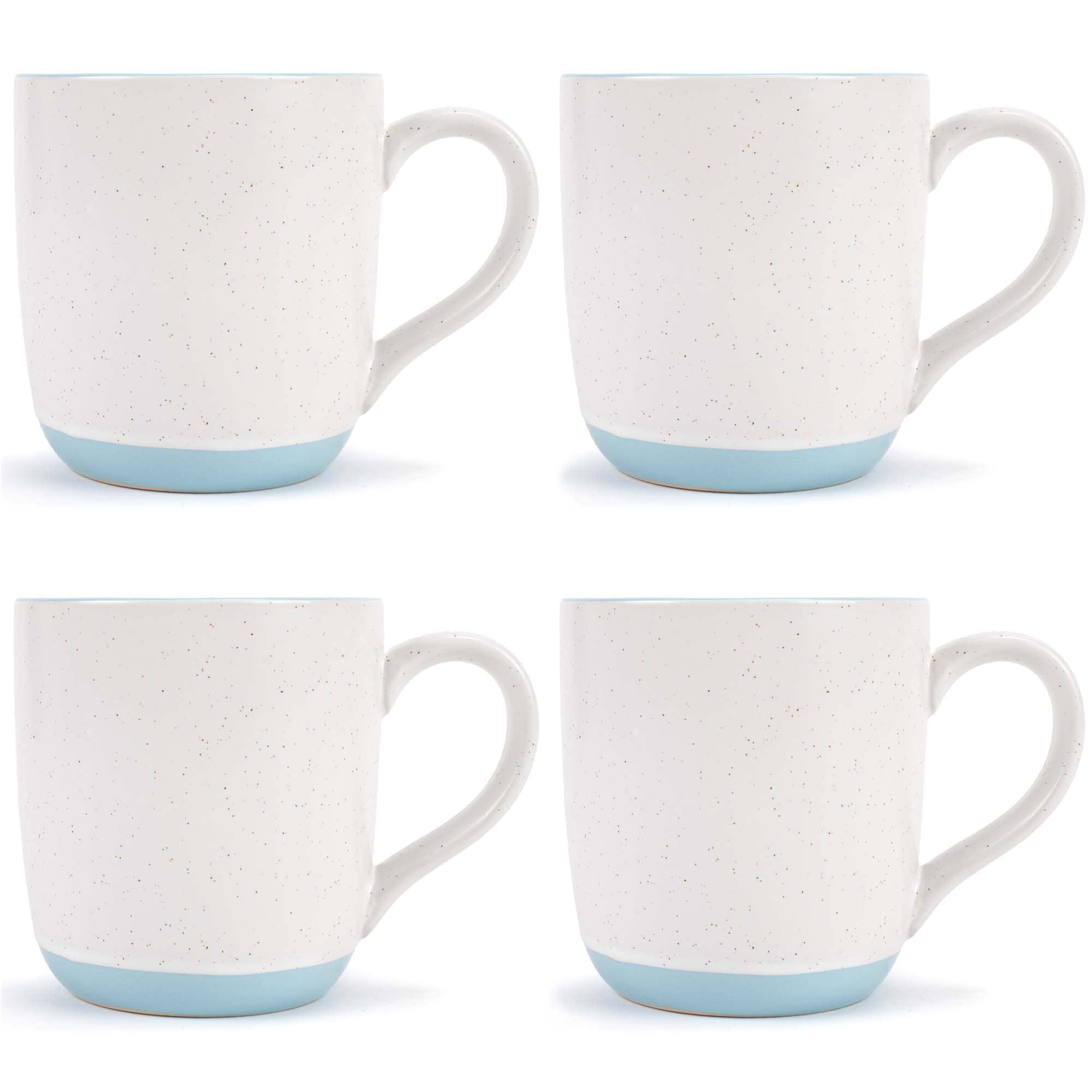 EAST AVENUE - Wholesale Coffee mug - Speckled Mugs 4-Pack White and Light-Blue PRICE IS PER MUG0