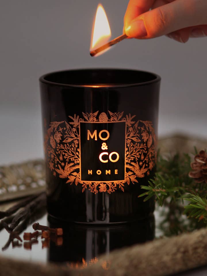 Winter | Hand-Poured Beeswax Potted Candle, Essential Oils for wholesale by Mo&Co Home