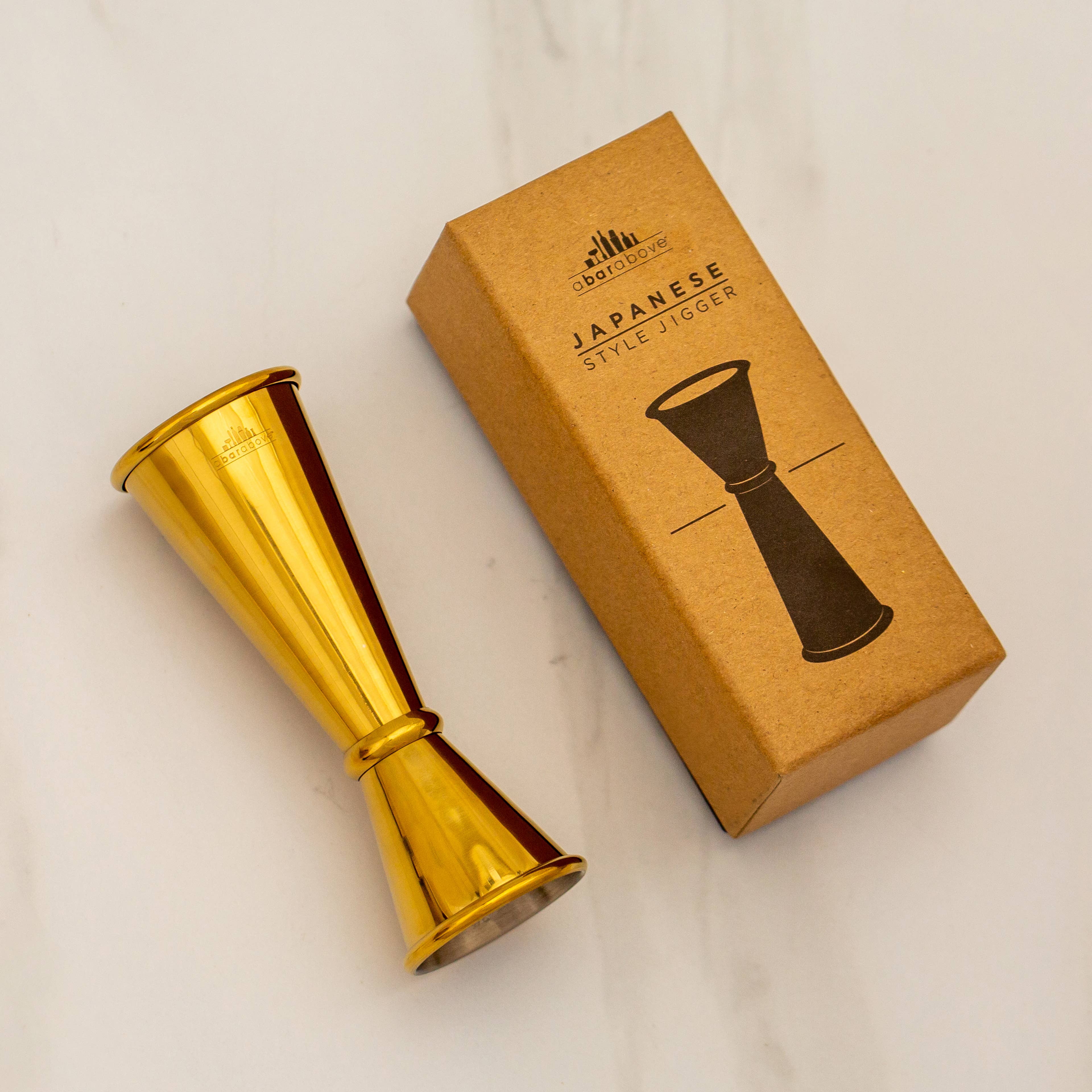 A Bar Above - Wholesale Jigger - Japanese Jigger, Gold 2 Ounce Cocktail Jigger4