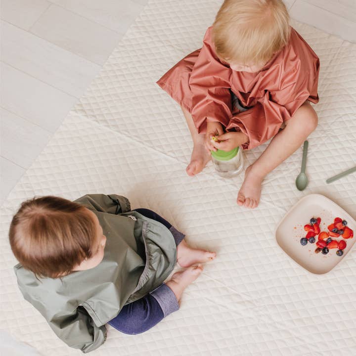 Perlimpinpin - Wholesale Bib - Baby - Bib with sleeves - Moss3