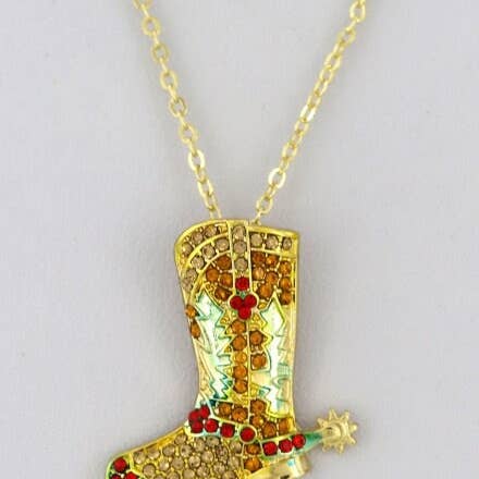 TheTizana - Venta al por mayor Collares con colgantes/abalorios - Collar con colgante Stoned Cowboy Boots