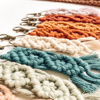 Wholesale DIY Macrame Keychain Craft Kit for your store - Faire