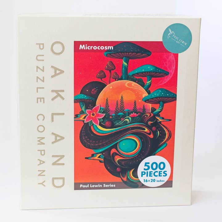 Oakland Puzzle Company - Wholesale Puzzle - Adult - Microcosm 500-piece Jigsaw Puzzle art by Paul Lewin