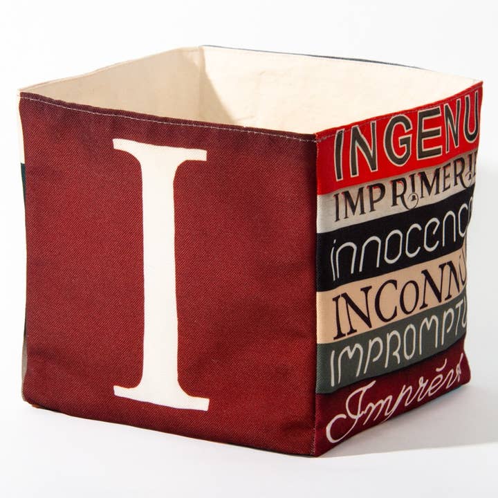 Aufbewahrungsbox Buchstabe I für den Großhandel von Maron Bouillie