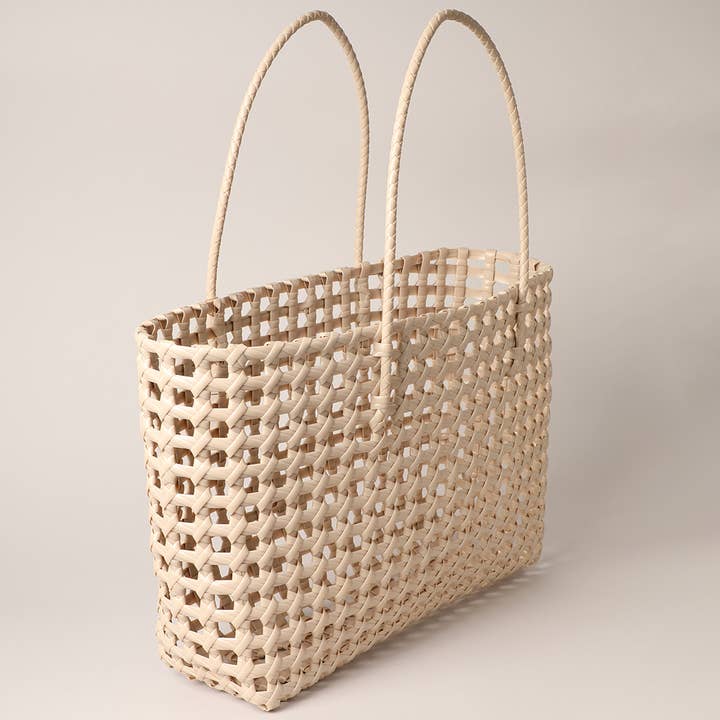 Fashion City – Engroshandel Tote bag - Dame – Sommer genanvendt plastvævet mulepose