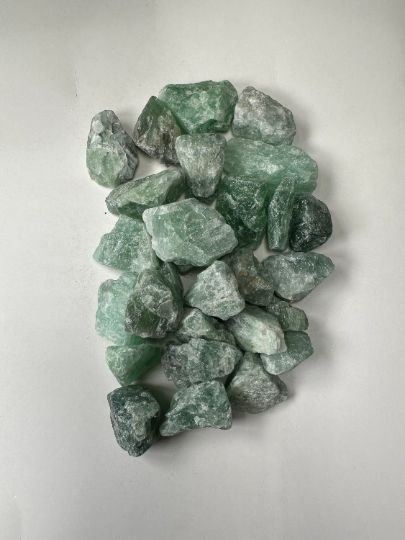 CaNatureLover - Wholesale Spirituele steen/kristal - Groen fluoriet RAW, formaat 0,75"-1,25", RAW groen fluoriet6