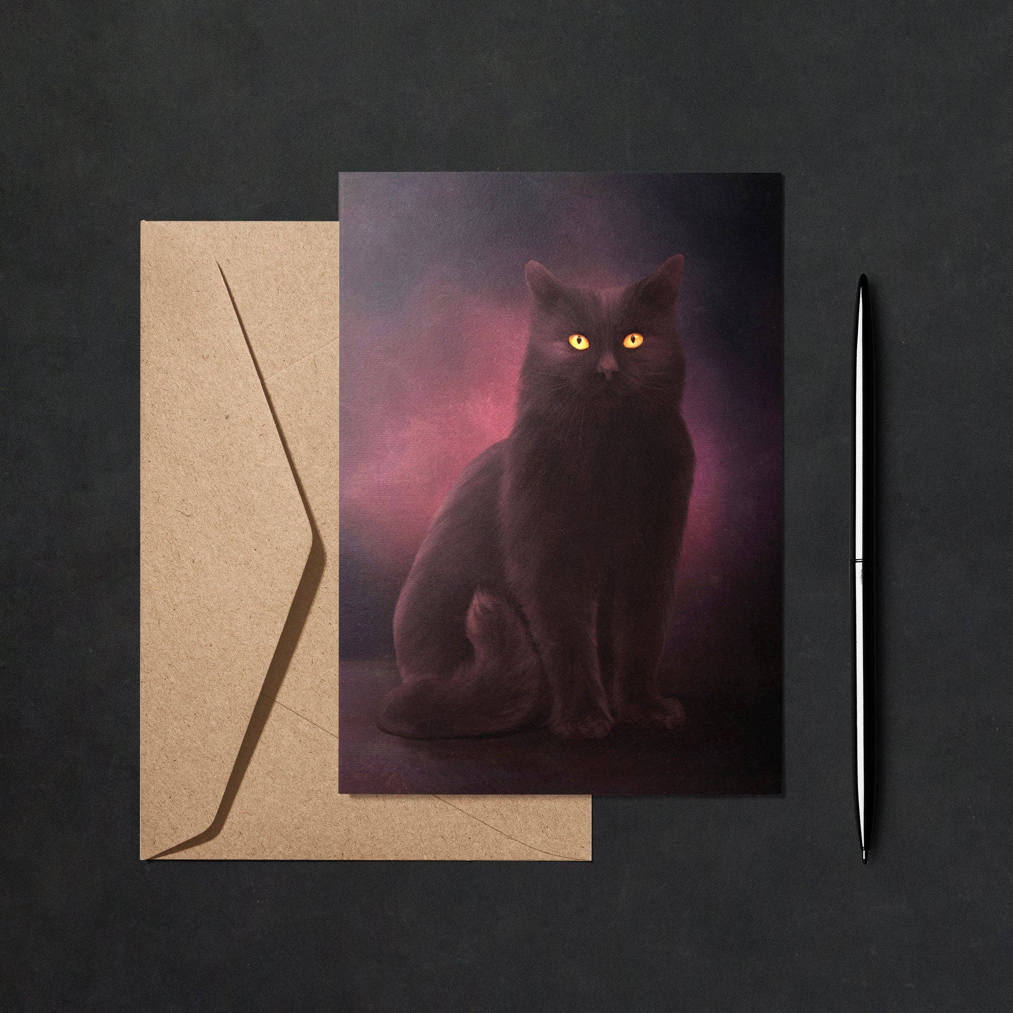Print is Dead – wholesale Everyday greeting card – Shadow Cat - Greeting Card3
