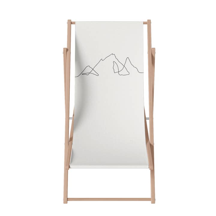 Mountain line deckchair for wholesale by Coast and Valley
