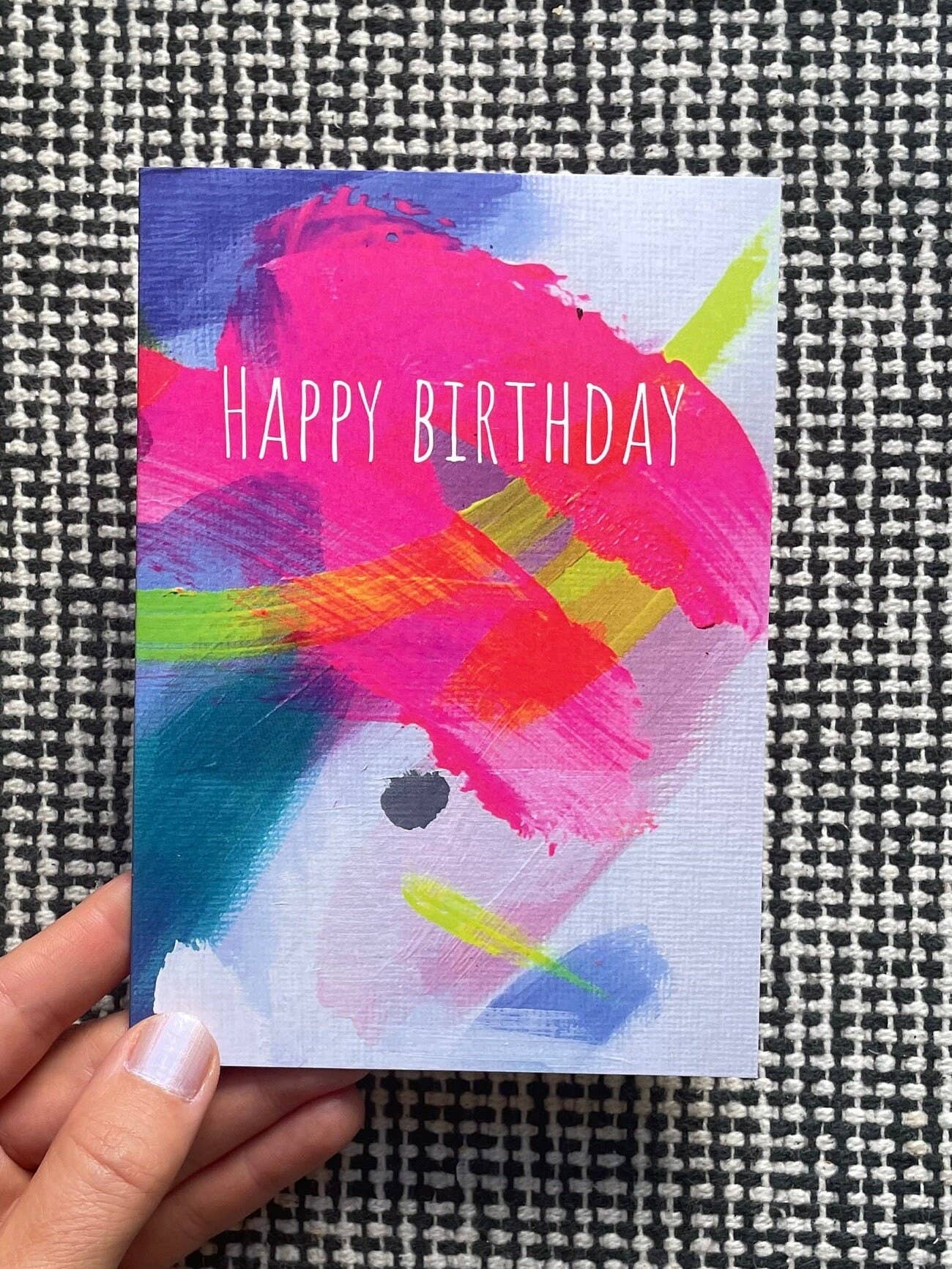 Beth Garner - Wholesale Birthday Card - Happy Birthday - Swish and Dot Card2