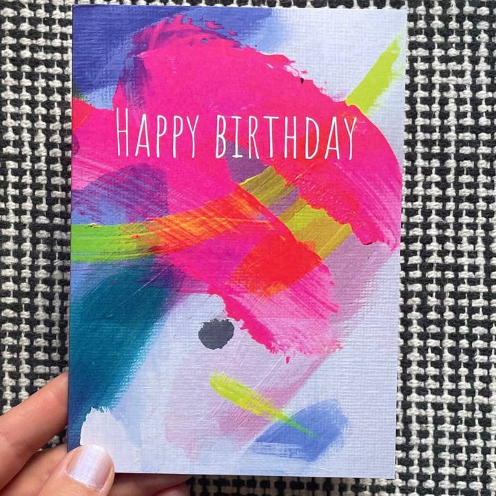 Beth Garner - Wholesale Birthday Card - Happy Birthday - Swish and Dot Card2