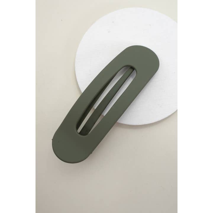 JOSSLYN by wall to wall - Wholesale Hair Clip - Women's - LARGE OVAL LAY DOWN FLAT HAIR CLAW CLIPS | 40H916