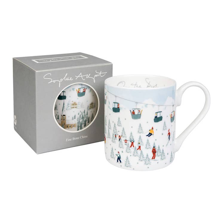 Sophie Allport - Wholesale Coffee Mug - Skiing On the Piste Mug3